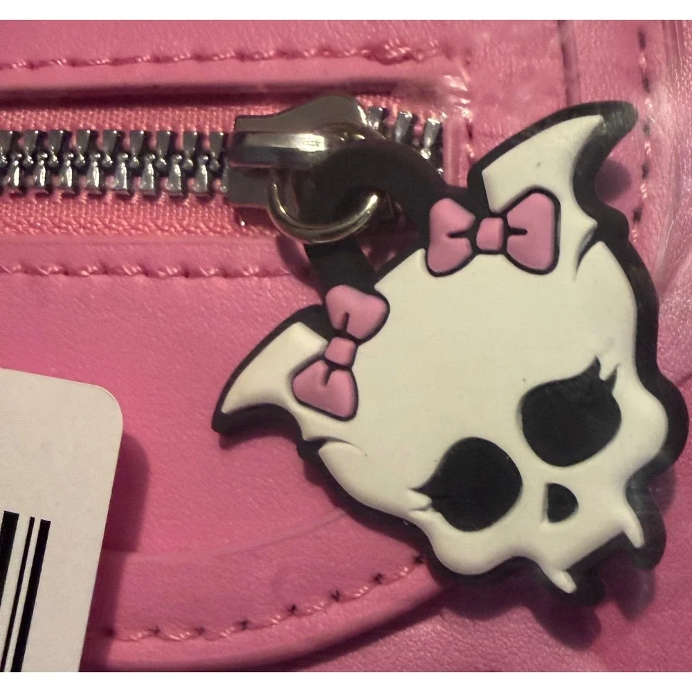 Monster High Draculaura Mini Backpack Pink Bat Wings Skullette NWT